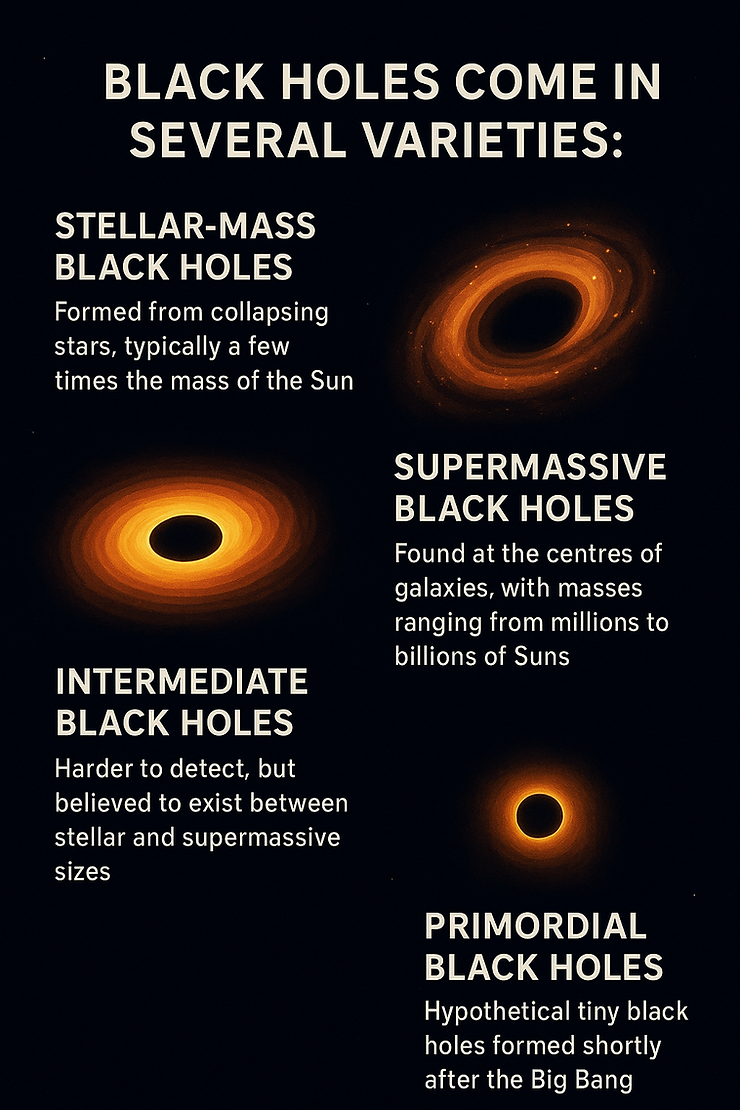 varieties of black holes