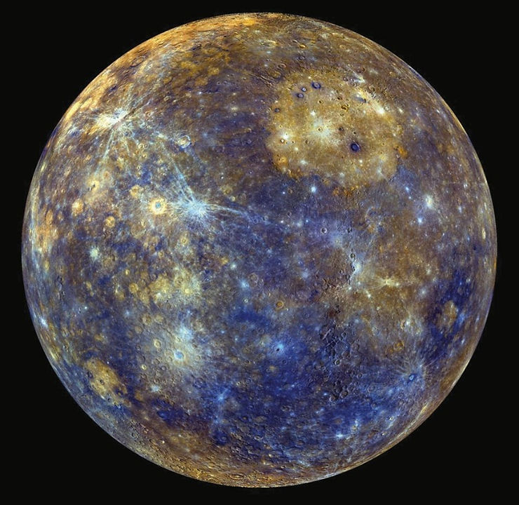 Mercury's surface. Image provided by NASA